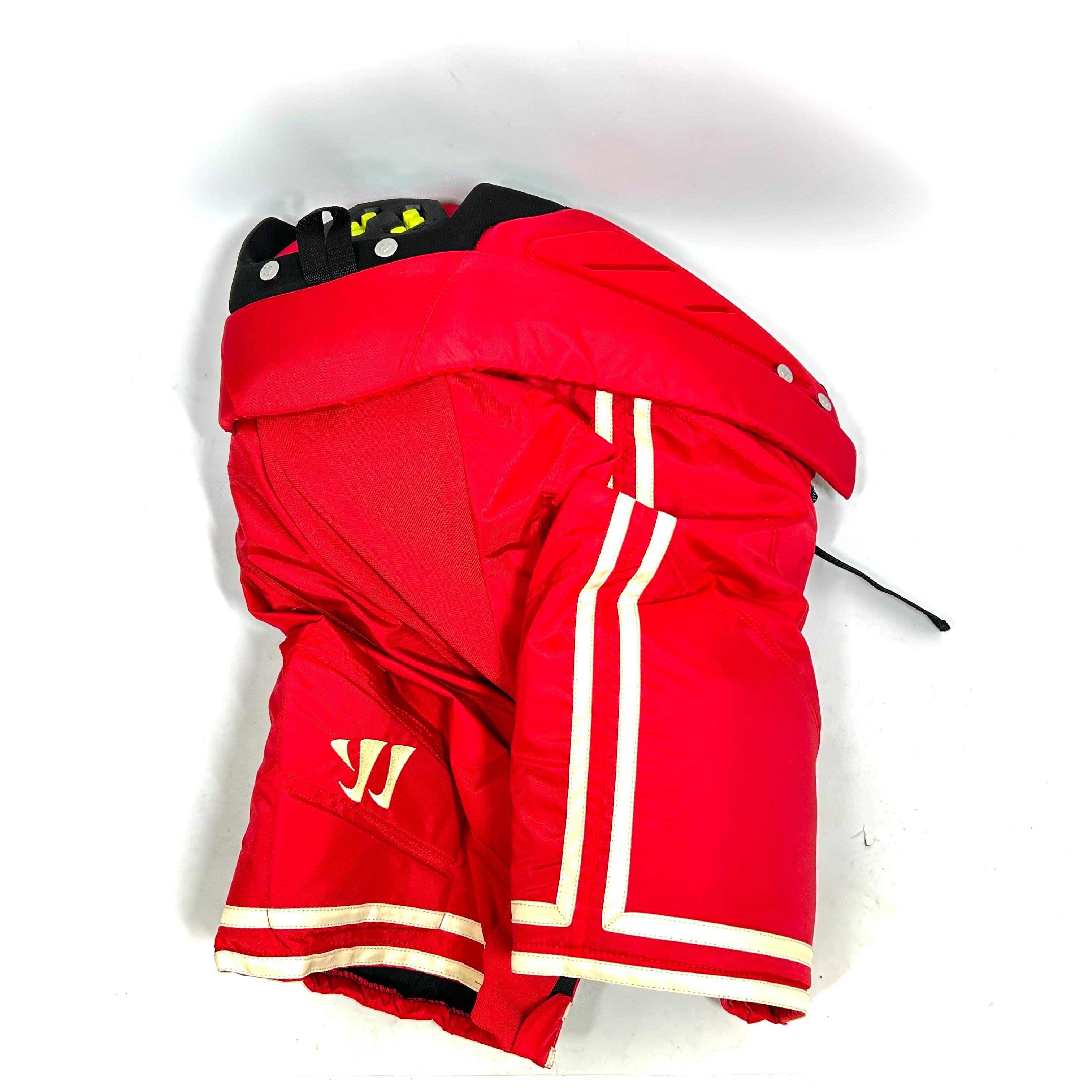 Pantalon de hockey Warrior Alpha Pro - NHL Pro Stock - Flames de Calgary (rouge/blanc)